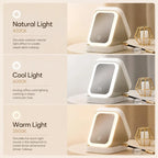 LED Travel Makeup Case Bag with Rechargeable Lighted Mirror