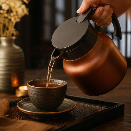 Elegant Insulated Teapot with Built-in Infuser & Ceramic Liners for Perfect Temperature Control 4