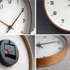 Elegant Wooden Wall Clock | Modern Scandinavian Design with Silent Sweep Mechanism | Timeless Decor for Home and Office 5