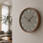 Elegant Wooden Wall Clock | Modern Scandinavian Design with Silent Sweep Mechanism | Timeless Decor for Home and Office 7