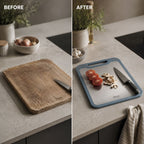 Versatile Kitchen Cutting Board | Double-Sided Stainless Steel & PP Design | Hygienic Food Prep with Integrated Juice Groove 6