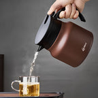 Insulated teapot with built-in infuser