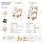 Modern Bamboo Fruit Basket