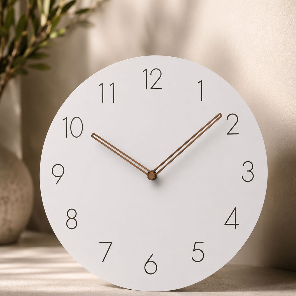 Scandinavian minimalist wall clock