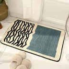 Nordic abstract bath mat