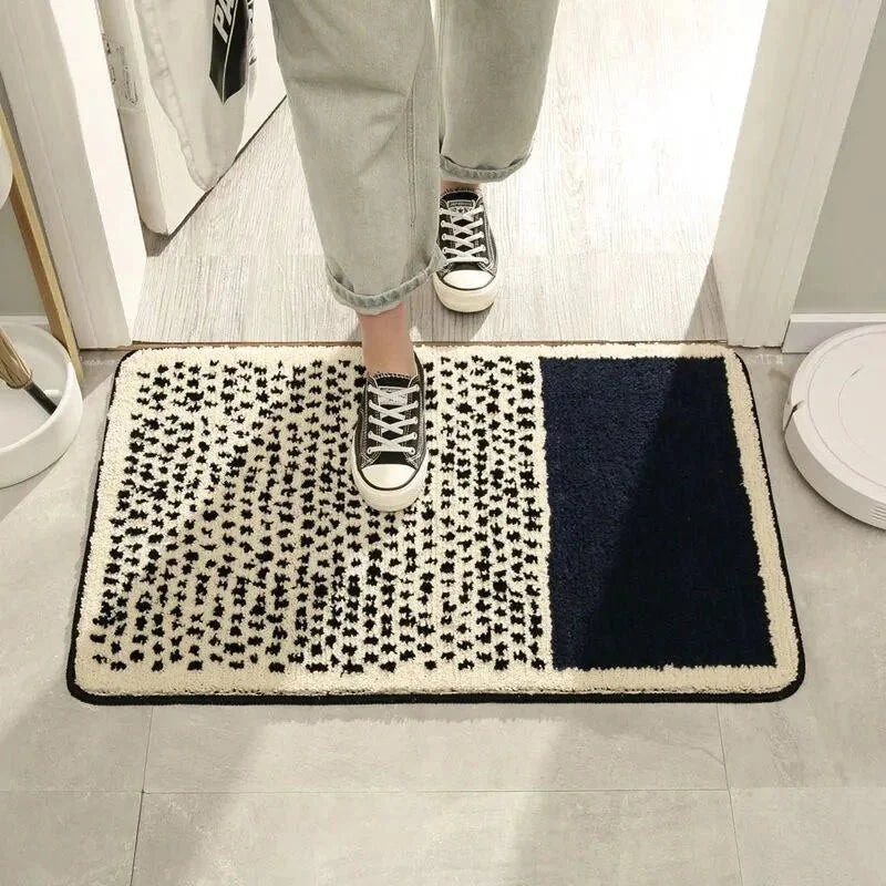 Nordic abstract bath mat