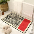 Nordic abstract bath mat