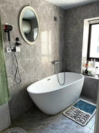 Nordic abstract bath mat