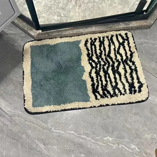 Nordic abstract bath mat