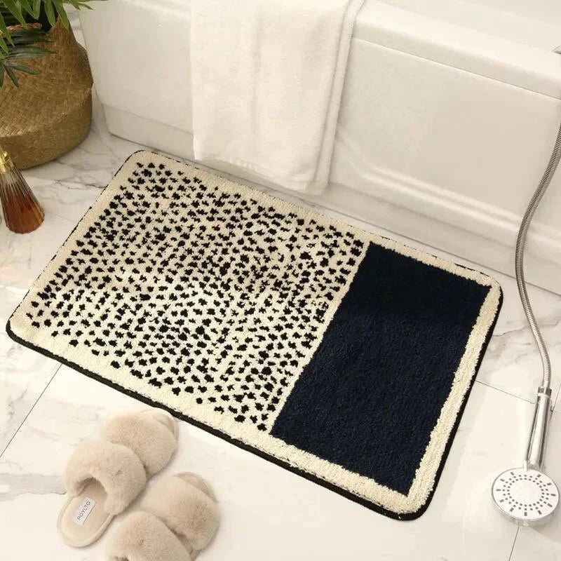 Nordic abstract bath mat