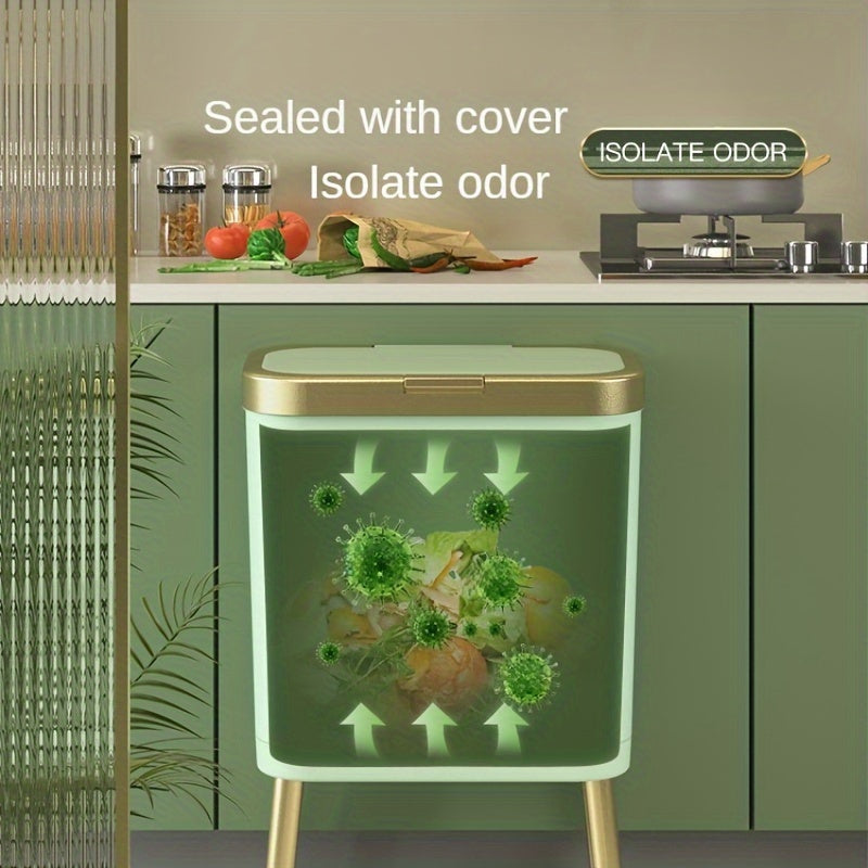 15L Modern Odour-Sealing Trash Can