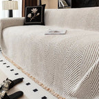 Stripe herringbone couch cover