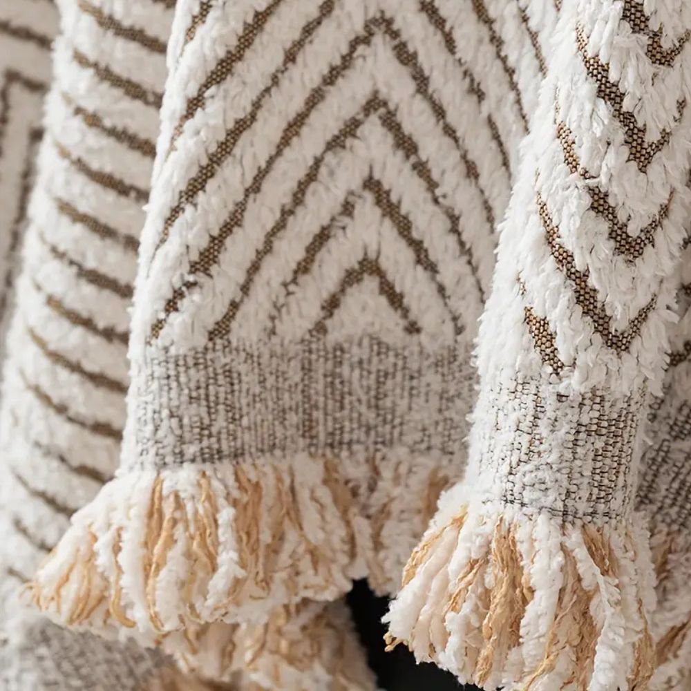 Stripe herringbone couch cover